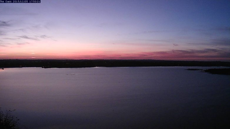 Lake Travis webcam, December 5, 2015 4:55 PM CT