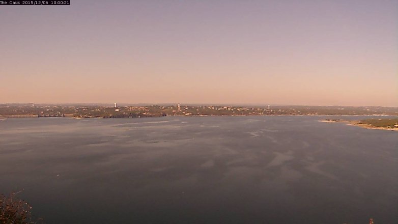 Lake Travis webcam, December 6, 2015 9:05 AM CT