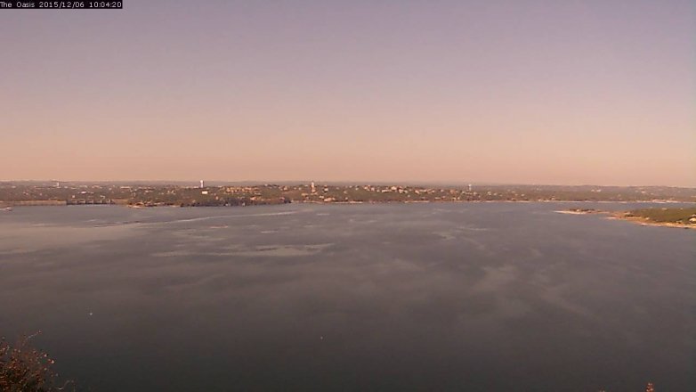 Lake Travis webcam, December 6, 2015 9:10 AM CT