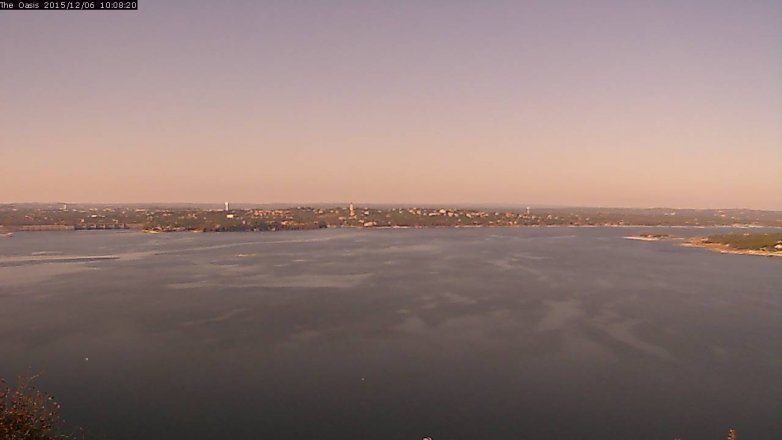 Lake Travis webcam, December 6, 2015 9:15 AM CT