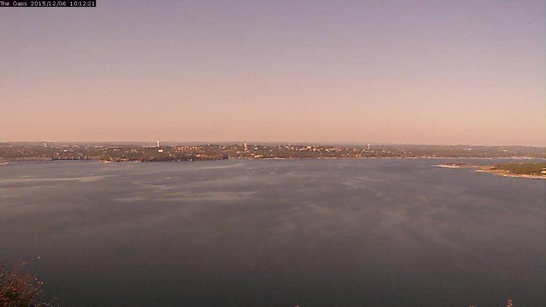 Lake Travis webcam, December 6, 2015 9:20 AM CT