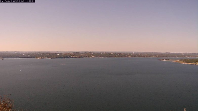 Lake Travis webcam, December 6, 2015 11:05 AM CT