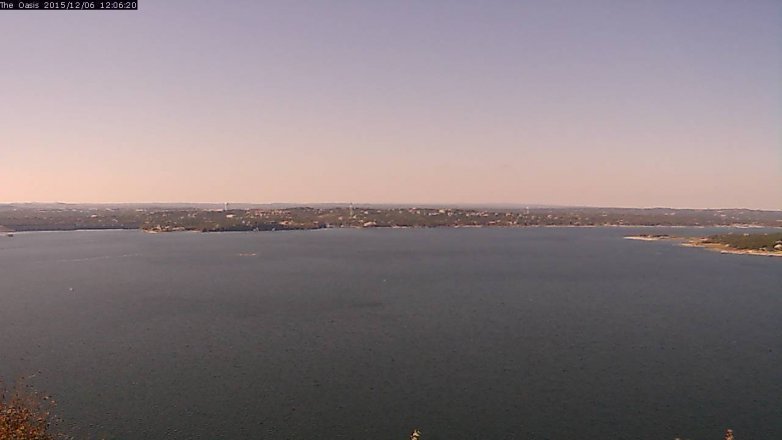 Lake Travis webcam, December 6, 2015 11:15 AM CT