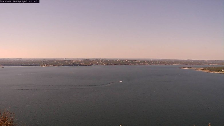 Lake Travis webcam, December 6, 2015 11:20 AM CT