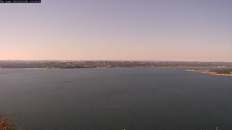 Lake Travis webcam, December 6, 2015 11:25 AM CT