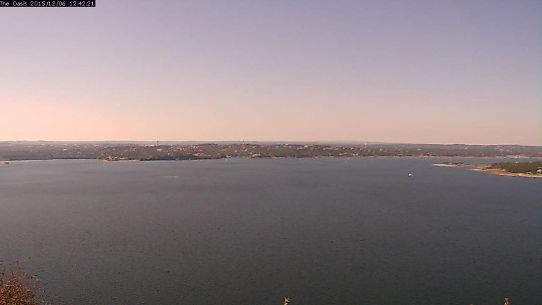 Lake Travis webcam, December 6, 2015 11:50 AM CT