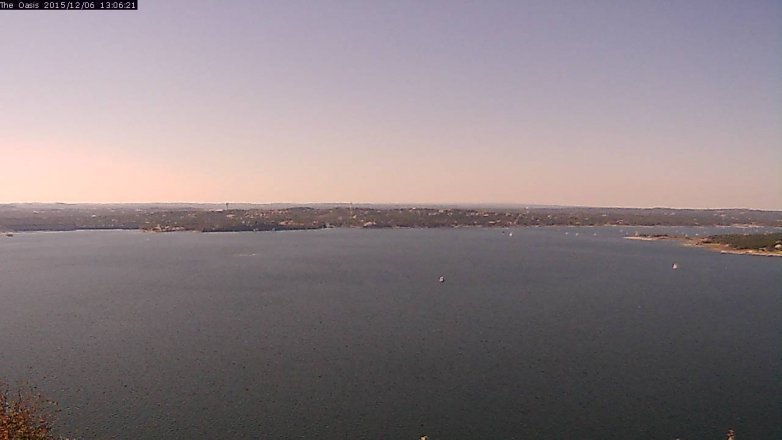 Lake Travis webcam, December 6, 2015 12:15 PM CT
