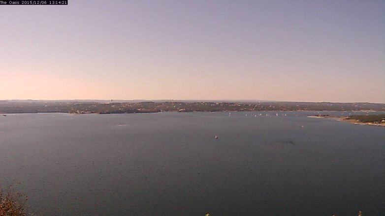 Lake Travis webcam, December 6, 2015 12:20 PM CT