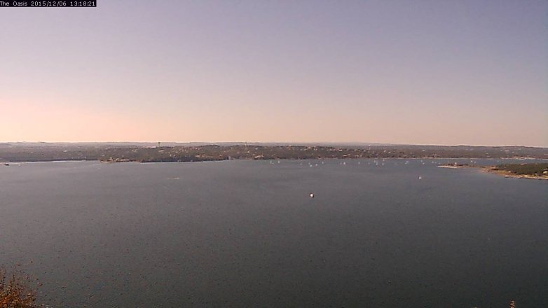 Lake Travis webcam, December 6, 2015 12:25 PM CT