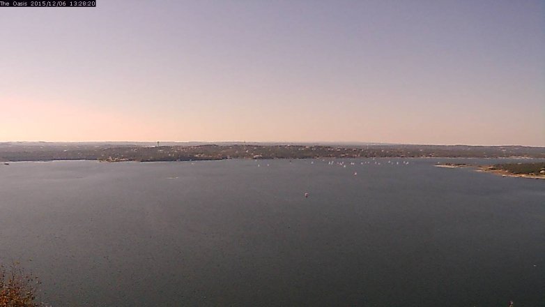 Lake Travis webcam, December 6, 2015 12:35 PM CT