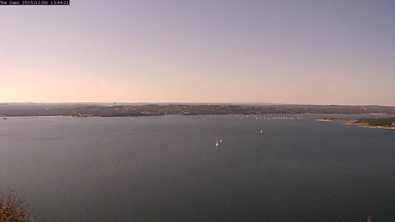 Lake Travis webcam, December 6, 2015 12:50 PM CT