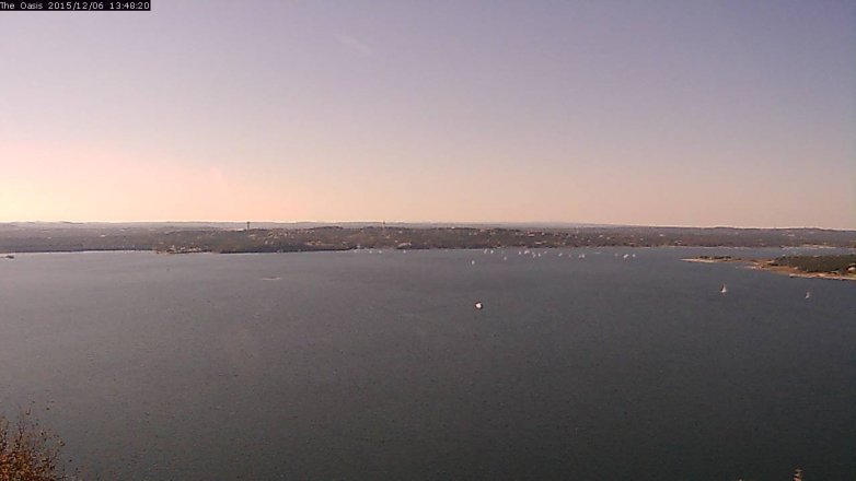 Lake Travis webcam, December 6, 2015 12:55 PM CT