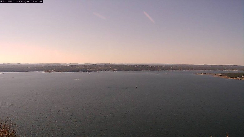 Lake Travis webcam, December 6, 2015 1:05 PM CT