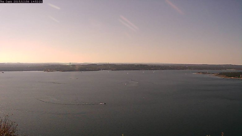 Lake Travis webcam, December 6, 2015 2:00 PM CT