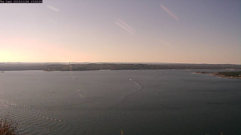 Lake Travis webcam, December 6, 2015 2:05 PM CT