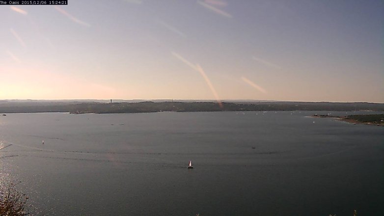 Lake Travis webcam, December 6, 2015 2:30 PM CT