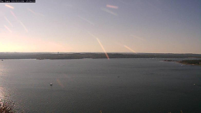Lake Travis webcam, December 6, 2015 2:45 PM CT