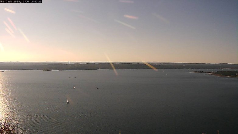 Lake Travis webcam, December 6, 2015 3:00 PM CT