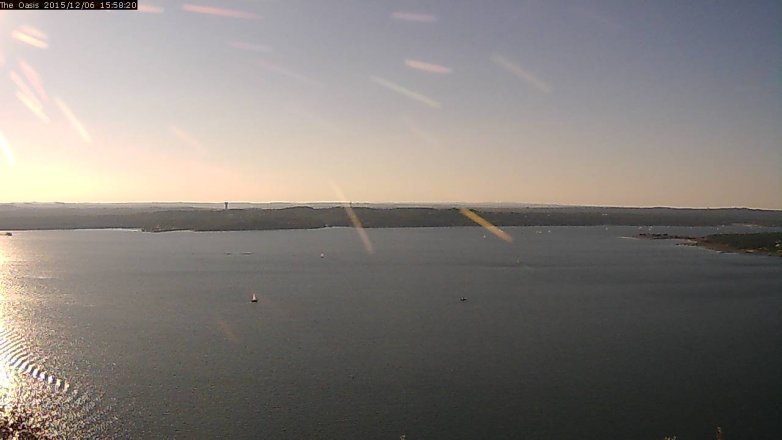 Lake Travis webcam, December 6, 2015 3:05 PM CT