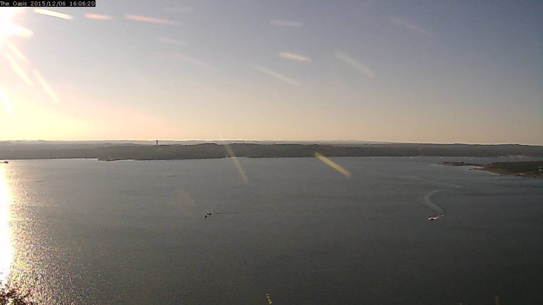 Lake Travis webcam, December 6, 2015 3:15 PM CT