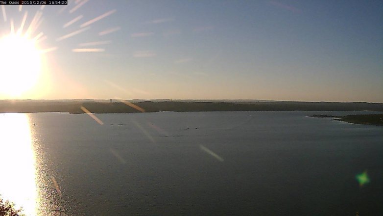 Lake Travis webcam, December 6, 2015 4:00 PM CT