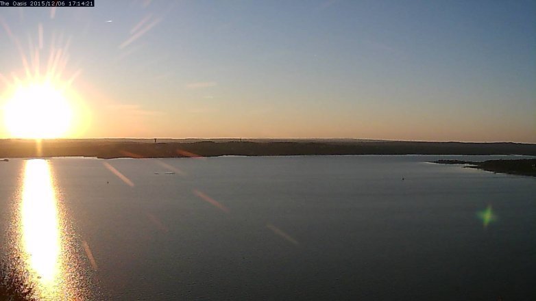 Lake Travis webcam, December 6, 2015 4:20 PM CT