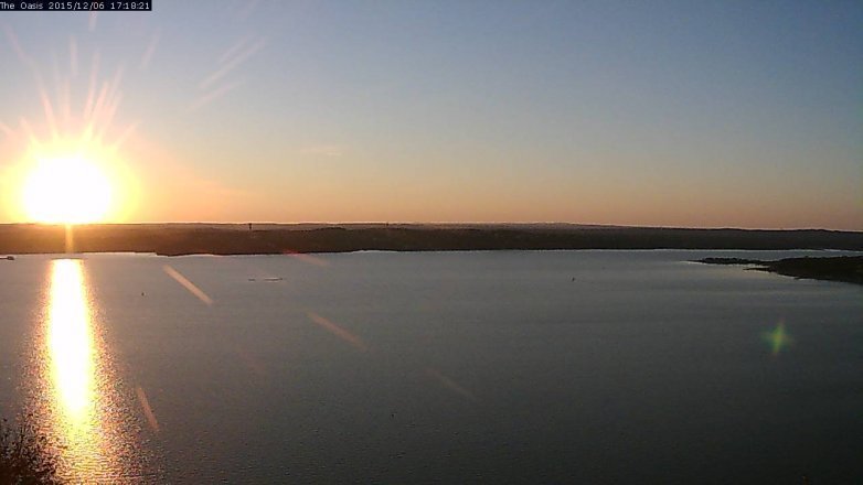 Lake Travis webcam, December 6, 2015 4:25 PM CT