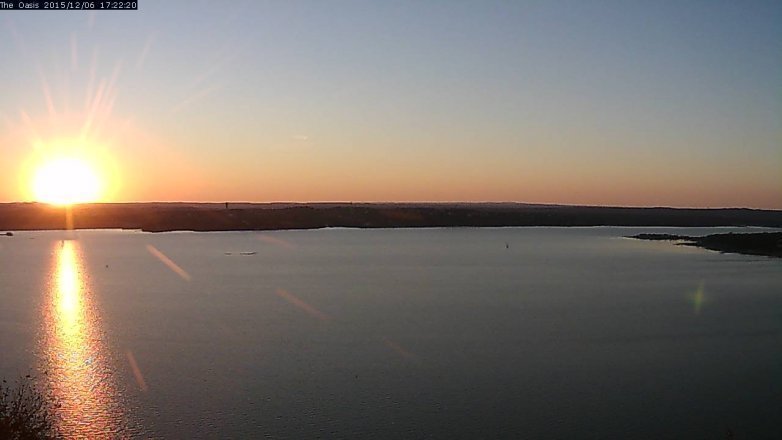 Lake Travis webcam, December 6, 2015 4:30 PM CT