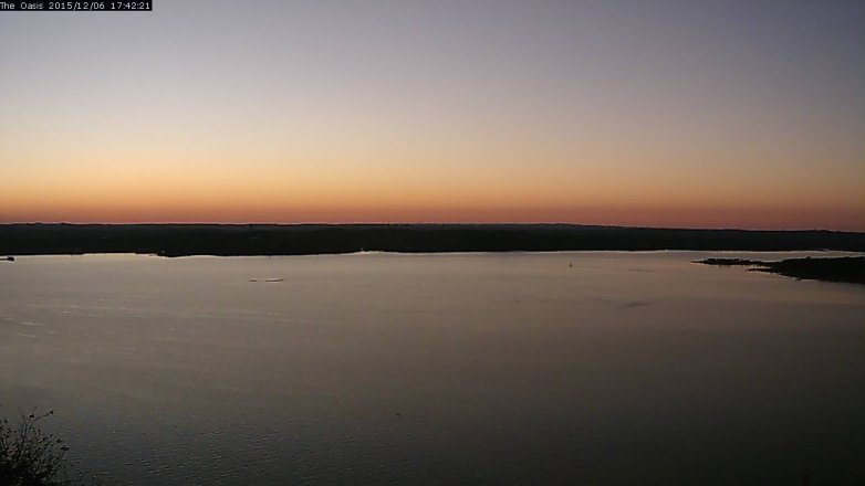 Lake Travis webcam, December 6, 2015 4:50 PM CT