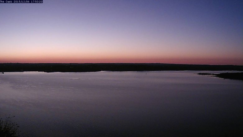 Lake Travis webcam, December 6, 2015 4:55 PM CT