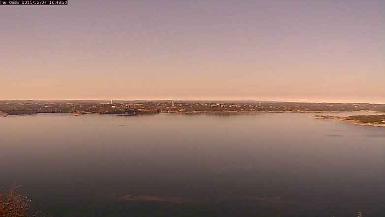 Lake Travis webcam, December 7, 2015 9:55 AM CT