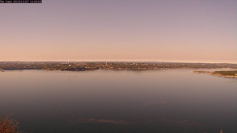 Lake Travis webcam, December 7, 2015 10:10 AM CT
