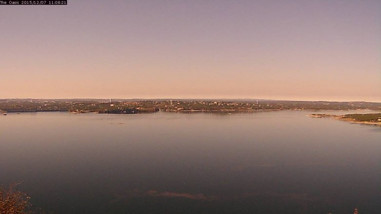 Lake Travis webcam, December 7, 2015 10:15 AM CT