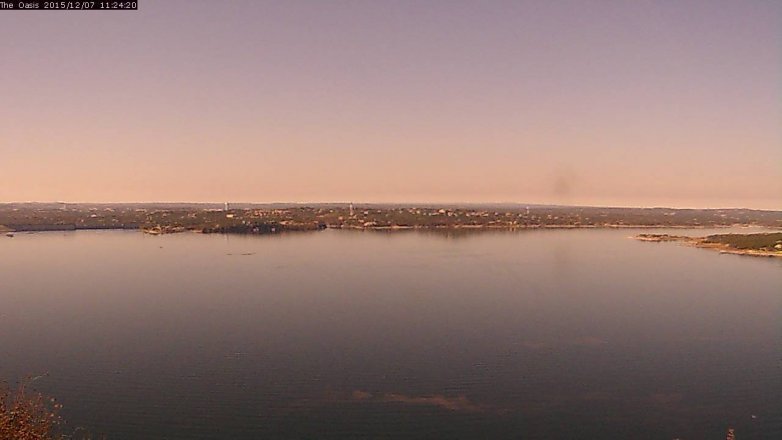 Lake Travis webcam, December 7, 2015 10:30 AM CT