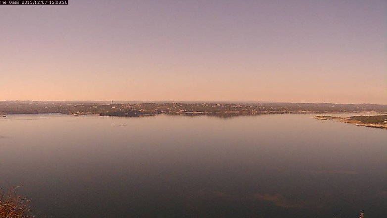 Lake Travis webcam, December 7, 2015 11:05 AM CT