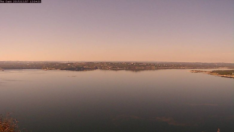 Lake Travis webcam, December 7, 2015 11:10 AM CT