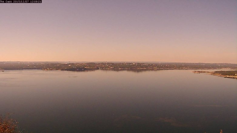 Lake Travis webcam, December 7, 2015 11:15 AM CT