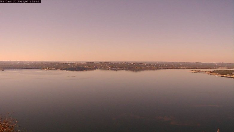 Lake Travis webcam, December 7, 2015 11:20 AM CT