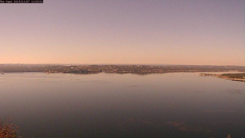 Lake Travis webcam, December 7, 2015 11:25 AM CT