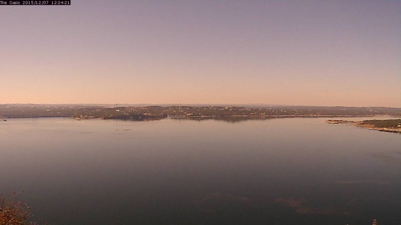 Lake Travis webcam, December 7, 2015 11:30 AM CT