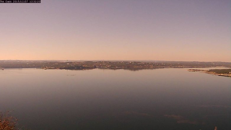 Lake Travis webcam, December 7, 2015 11:40 AM CT