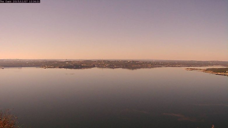 Lake Travis webcam, December 7, 2015 11:45 AM CT