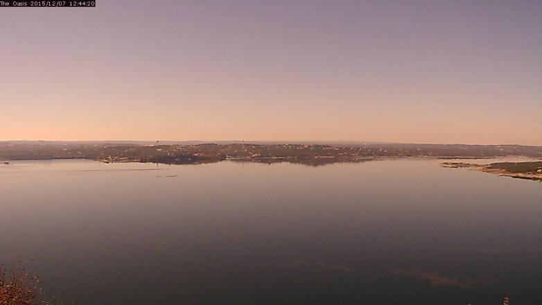 Lake Travis webcam, December 7, 2015 11:50 AM CT