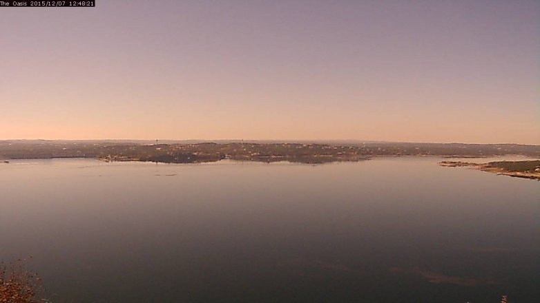 Lake Travis webcam, December 7, 2015 11:55 AM CT
