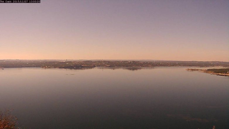 Lake Travis webcam, December 7, 2015 12:05 PM CT