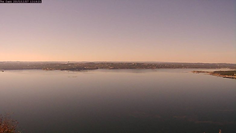Lake Travis webcam, December 7, 2015 12:25 PM CT