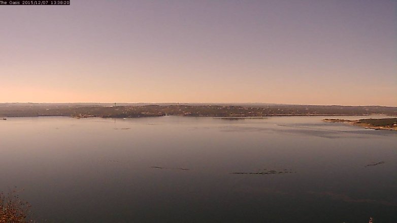 Lake Travis webcam, December 7, 2015 12:45 PM CT
