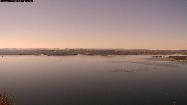 Lake Travis webcam, December 7, 2015 12:50 PM CT