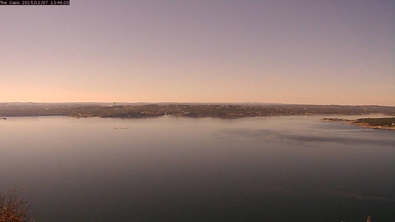 Lake Travis webcam, December 7, 2015 12:55 PM CT