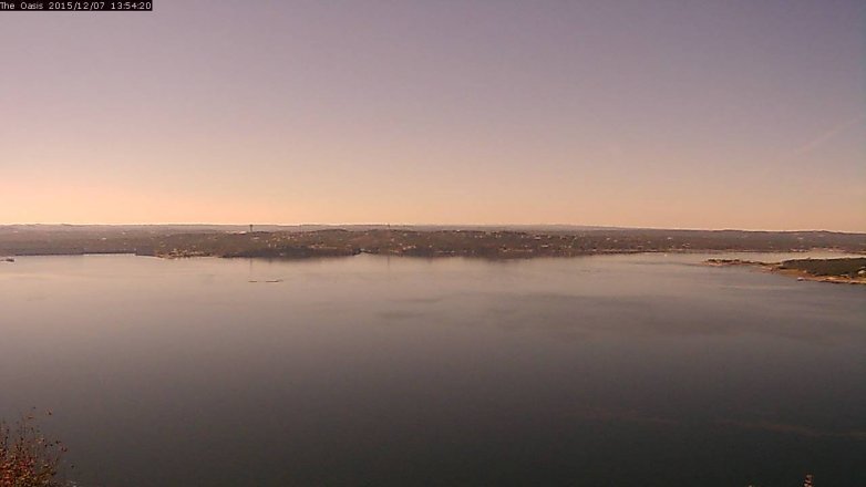 Lake Travis webcam, December 7, 2015 1:00 PM CT